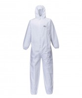 BNC8734 coverall with hood and zip, type: 5/6, white