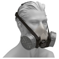 Demi-masque à bi-filtre