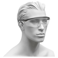 Bistre zaštitne naočare sa crnim okvirom