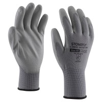 Polyester assembly glove with PU coated palm Polyester assembly glove with PU coated palm