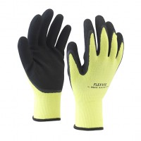 Polyester assembly glove with foam latex coated palm