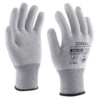 Carbon fiber polyester ESD glove without coating Carbon fiber polyester ESD glove without coating