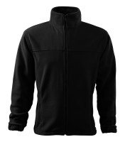 Męski polar jacket, czarny, 280 g/m²