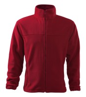 Męski polar jacket, marlboro czerwony, 280 g/m²