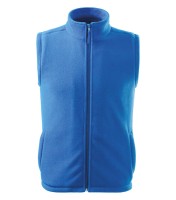 Uniseks fleece vest, azuurblauw, 280 g/m²