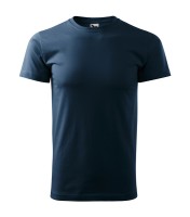 Tricou bărbați cu gât rotund, albastru marin, 160 g/m²