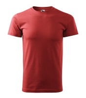 Heren T-shirt met ronde hals, bordeaux, 160 g/m²