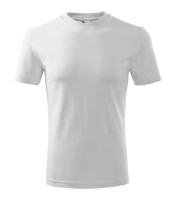 Unisex környakas póló, fehér, 160 g/m²