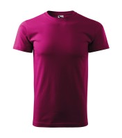 Herren T-Shirt mit Rundhalsausschnitt, fuchsia rot, 160 g/m²