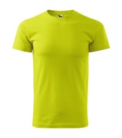 Herren T-Shirt mit Rundhalsausschnitt, zitronegrün, 160 g/m²