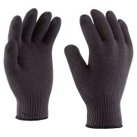 Knitted glove, made of 3 threads