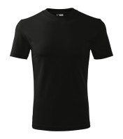 Tricou unisex cu gât rotund, negru, 200 g/m²