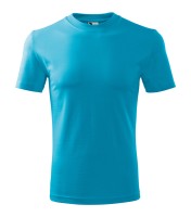 Unisex T-shirt met ronde hals, blauw atol, 200 g/m²