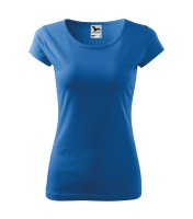 Dames T-shirt met korte mouwen, azuurblauw, 150 g/m²