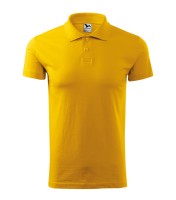 Férfi galléros póló, sárga, 180 g/m2