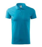 Men's polo shirt, blue atoll, 180 g/m2
