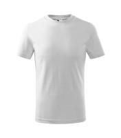 Tricou pentru copii, alb, 160 g/m2