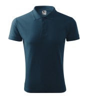 Men's pique polo shirt, navy blue, 200 g/m² Men's pique polo shirt, navy blue, 200 g/m²