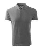 Heren piqué poloshirt, donkergrijs, 200 g/m² Heren piqué poloshirt, donkergrijs, 200 g/m²