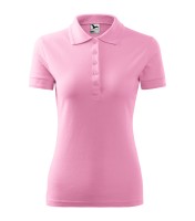Women's pique polo shirt, pink, 200 g/m² Women's pique polo shirt, pink, 200 g/m²