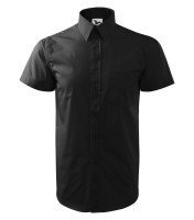 Men's short sleeve shirt, black, 120 g/m2