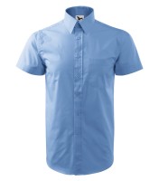 Men's short sleeve shirt, sky blue, 120 g/m² Men's short sleeve shirt, sky blue, 120 g/m²