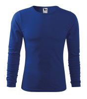Homme T-shirt à manches longues, bleu royal, 160 g/m²