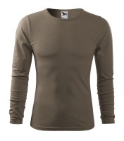 Men's long sleeve T-shirt, army, 160 g/m²