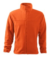 Męski polar jacket, pomarańczowy, 280 g/m²