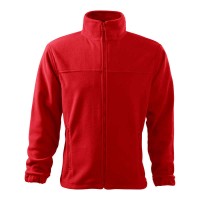 Męski polar jacket, czerwony, 280 g/m²