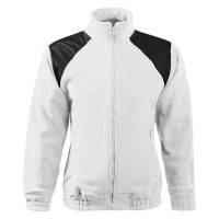 Jachetă fleece unisex, alb, 360 g/m²