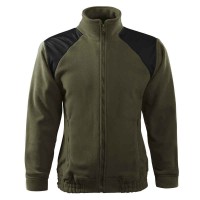 Jachetă fleece unisex, military, 360 g/m²