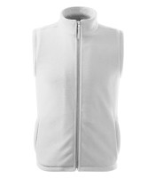 Uniseks fleece vest, wit, 280 g/m²
