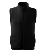 Uniseks fleece vest, zwart, 280 g/m²
