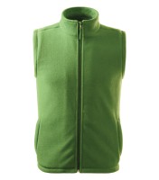 Uniseks fleece vest, grasgroen, 280 g/m²