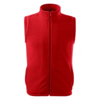 Uniseks fleece vest, rood, 280 g/m²