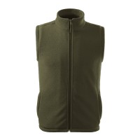 Uniseks fleece vest, military, 280 g/m²