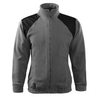 Jachetă fleece unisex, gri metalic, 360 g/m²