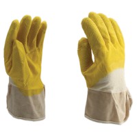 Latex coated cotton glove