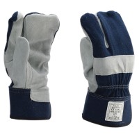 Drei-Finger-Handschuh, Handfläche aus Rindspaltleder