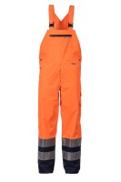Planam high visible winter dungarees 2-colour, orange/navy
