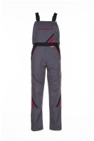 Highline pantalon cu pieptar, gri închis/negru/roșu
