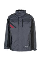 Planam Highline zimska jakna, tamno siva/crna/crvena