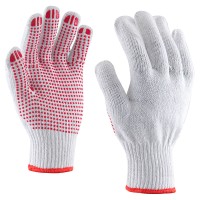 Slip-resistant dotted knitted glove