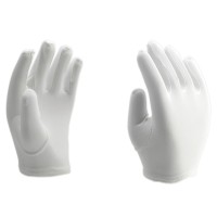 Nylon glove, thin, white