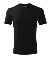 Tricou unisex cu gât rotund, negru, 160 g/m²