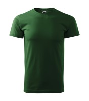 Męska koszulka, zieleń butelkowa, 160 g/m²