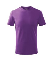 Tricou pentru copii, finisat silicon, violet, 160 g/m²