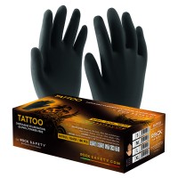 Crne nitril rukavice za jednokratnu upotrebu, otporan na hemikalije, bez pudera (100kom/paket), 0.11 mm, 5.5g
