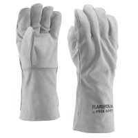 Rukavice sa postavom, sive, duge 35 cm, otporne na iskre i plamen Rukavice sa postavom, sive, duge 35 cm, otporne na iskre i plamen